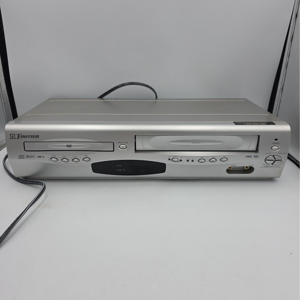Emerson EWD2203 DVD VCR Combo Player 4 Head*Dvd Works Vcr Doesnt* For Parts Only